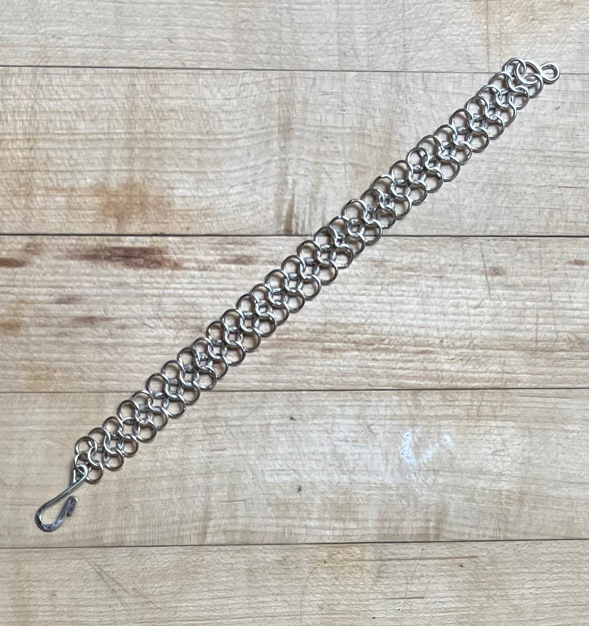 .999 Fine Silver Byzantine bracelet