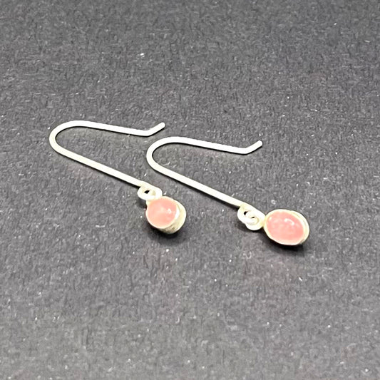 Earrings, Pink Tourmaline Dangles